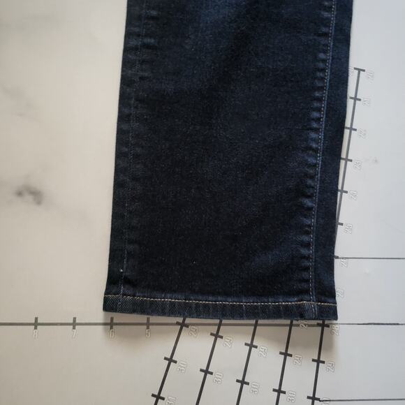 Uniqlo Kaihara Jeans Mens 30 Blue Pants Skinny Dark Stretch High Rise Denim - Picture 8 of 8